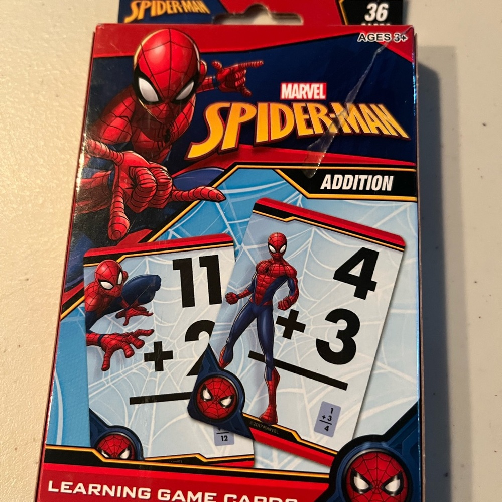Spider-Man Learning Game Cards. Marvel